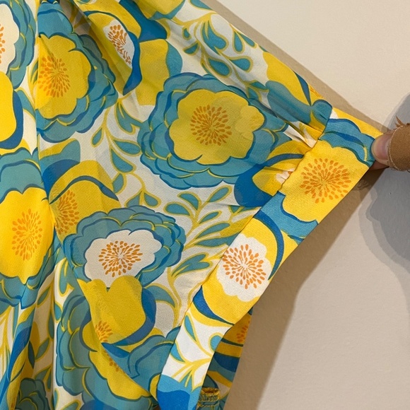 Torrid Floral Midi Dress - Yellow and Blue - Picture 5 of 11